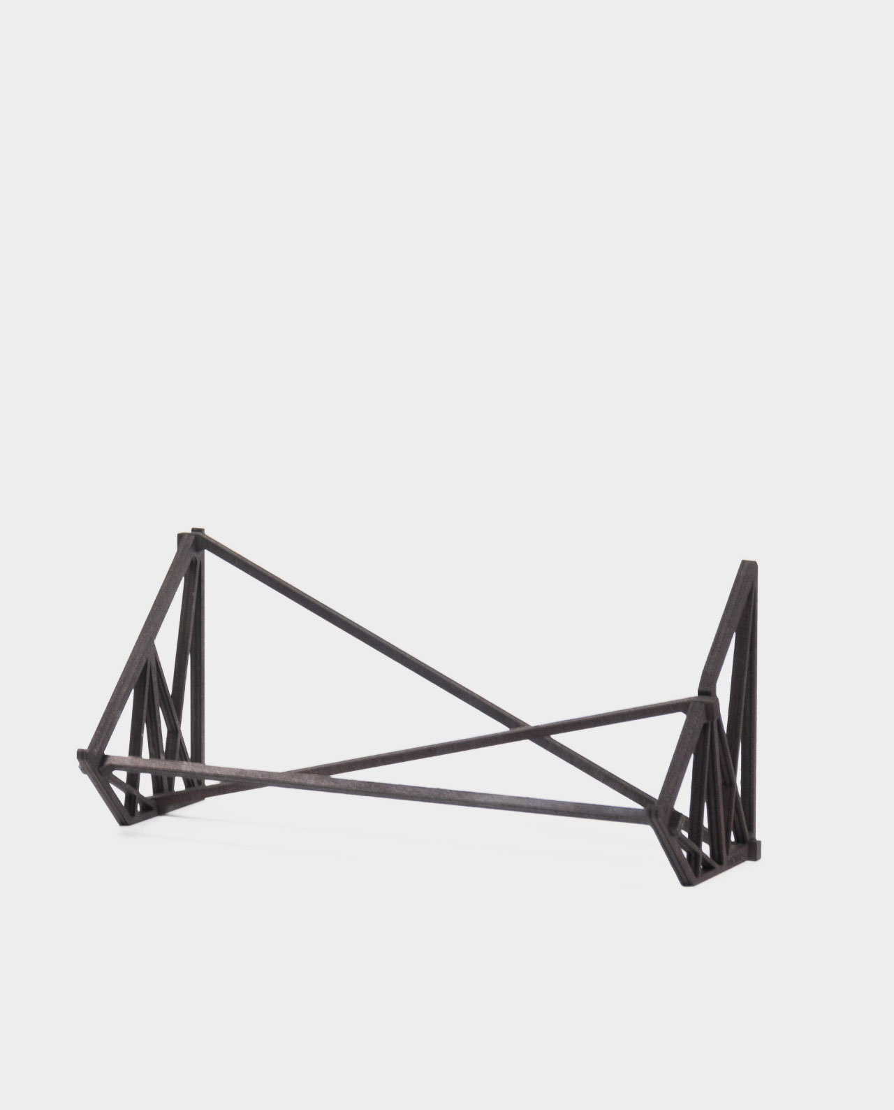 Soporte para tarjeta grafica decorativo para vitrina de madera negra