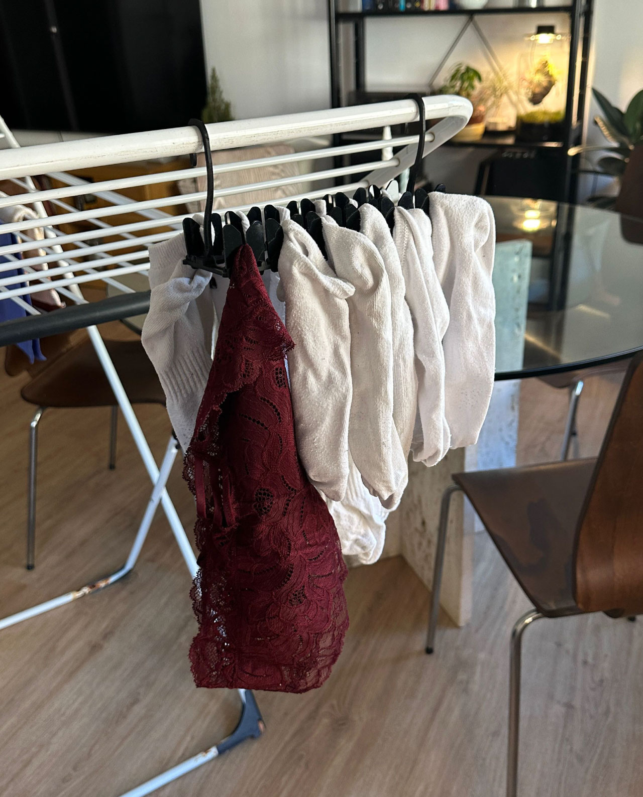 Perchero para ropa interior super rápido