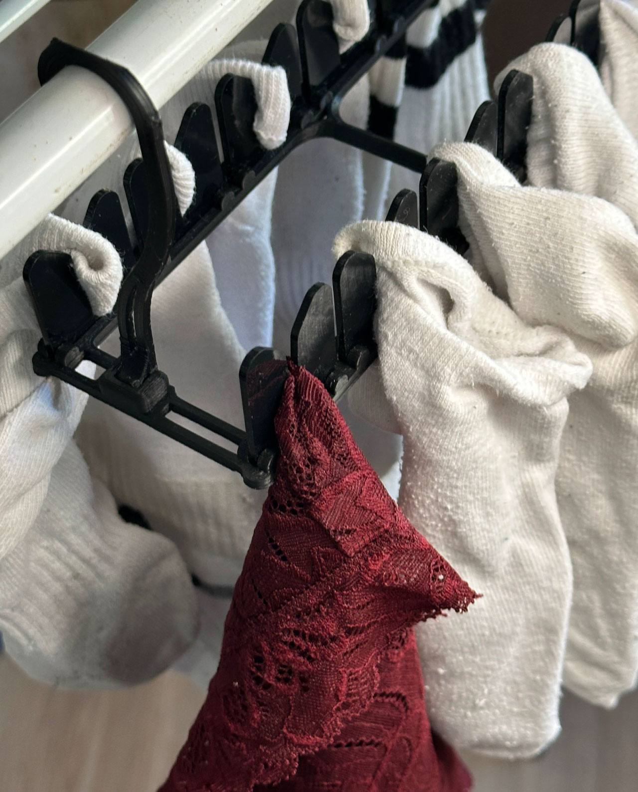 Perchero para ropa interior super rápido