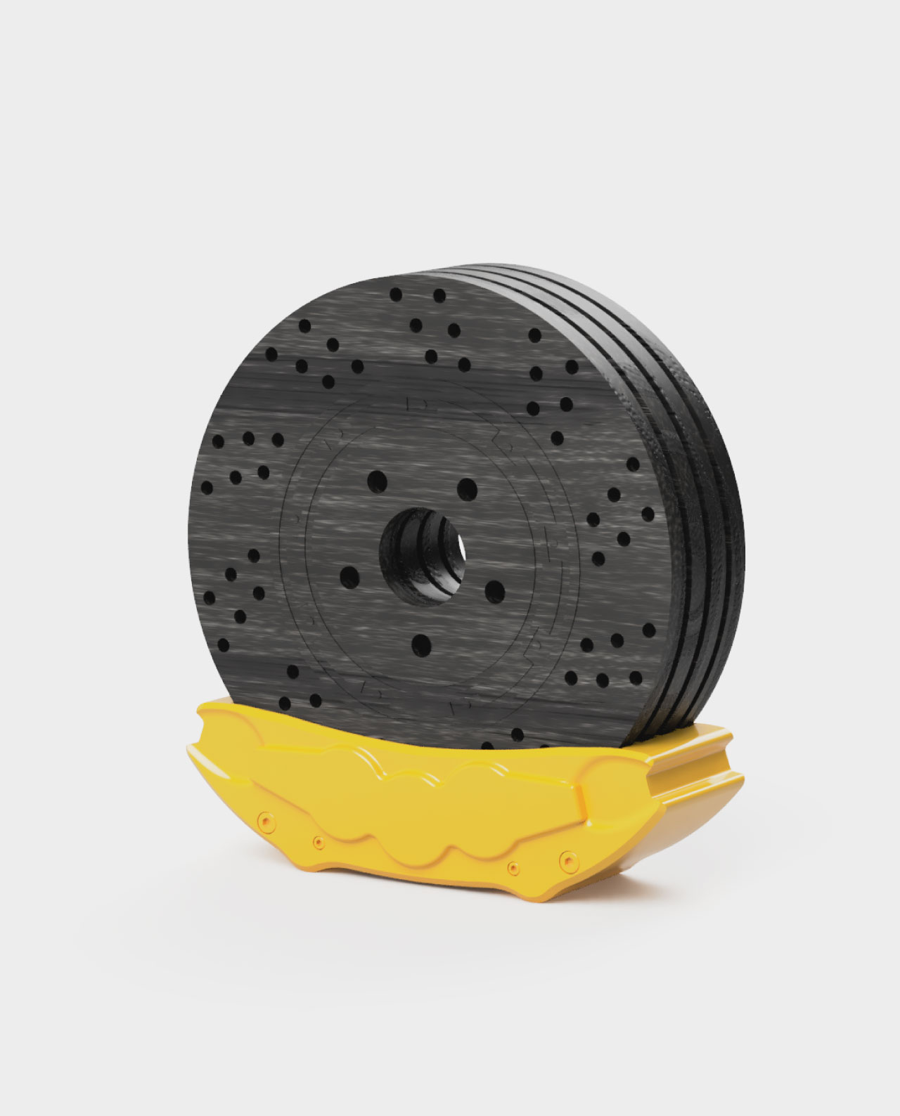 Posavasos disco freno madera