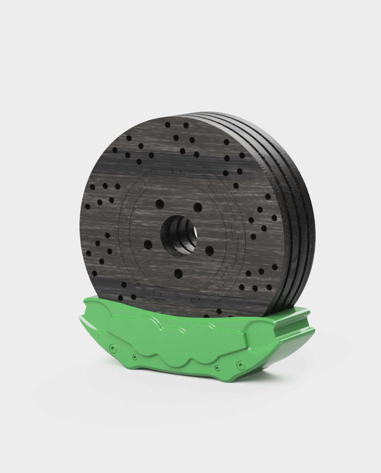 Posavasos disco freno madera