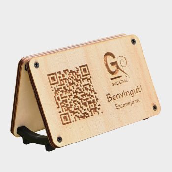 Carta QR en madera Restaurante