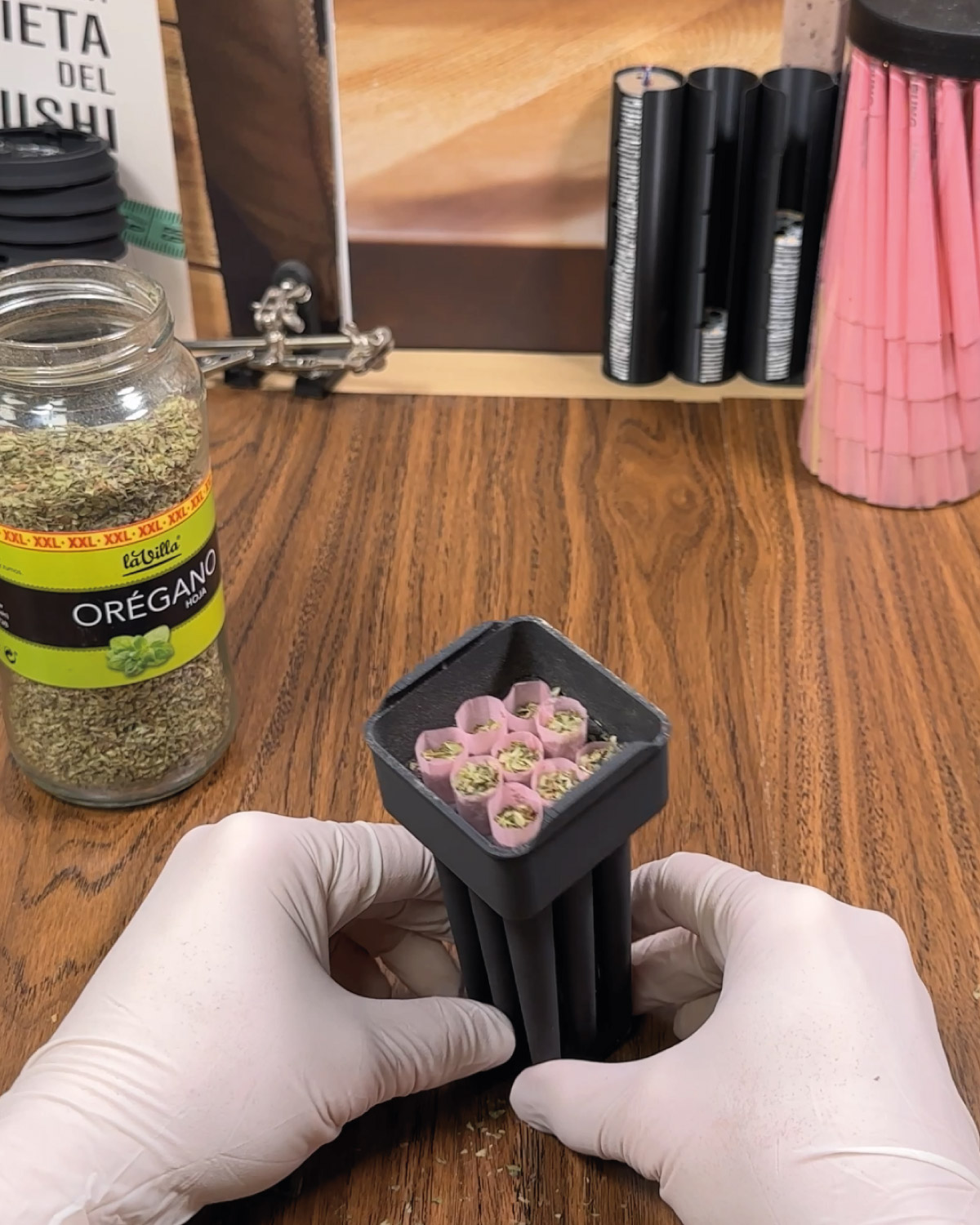 NIPRO 9 Cone Filling Machine | Herramienta para rellenar conos King Size 108 mm (Negro) - Imagen 7