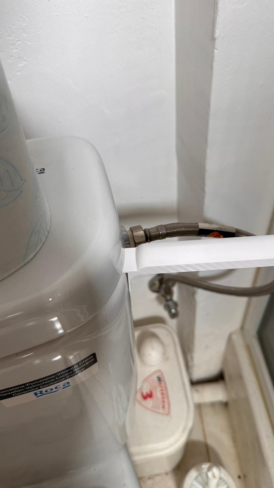 Portarrollos de Papel Higiénico para colgar del Inodoro – Sin Taladros, Colgante, Universal y Resistente - Imagen 4