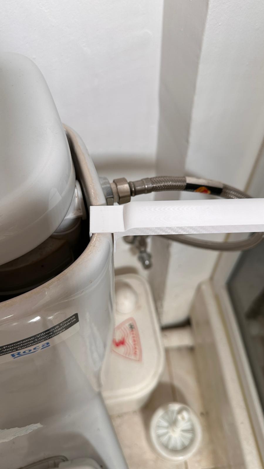 Portarrollos de Papel Higiénico para colgar del Inodoro – Sin Taladros, Colgante, Universal y Resistente - Imagen 3