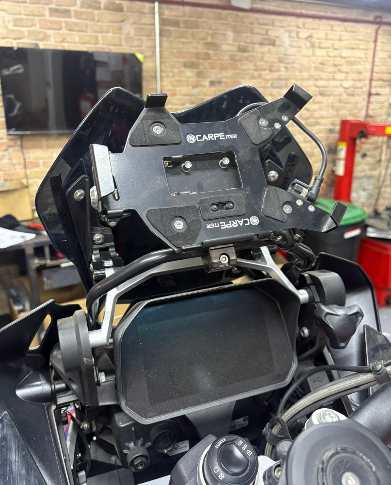 Windshield Spacer for BMW R1200 / R1250 - Modificador de inclinación de cúpula - Imagen 5