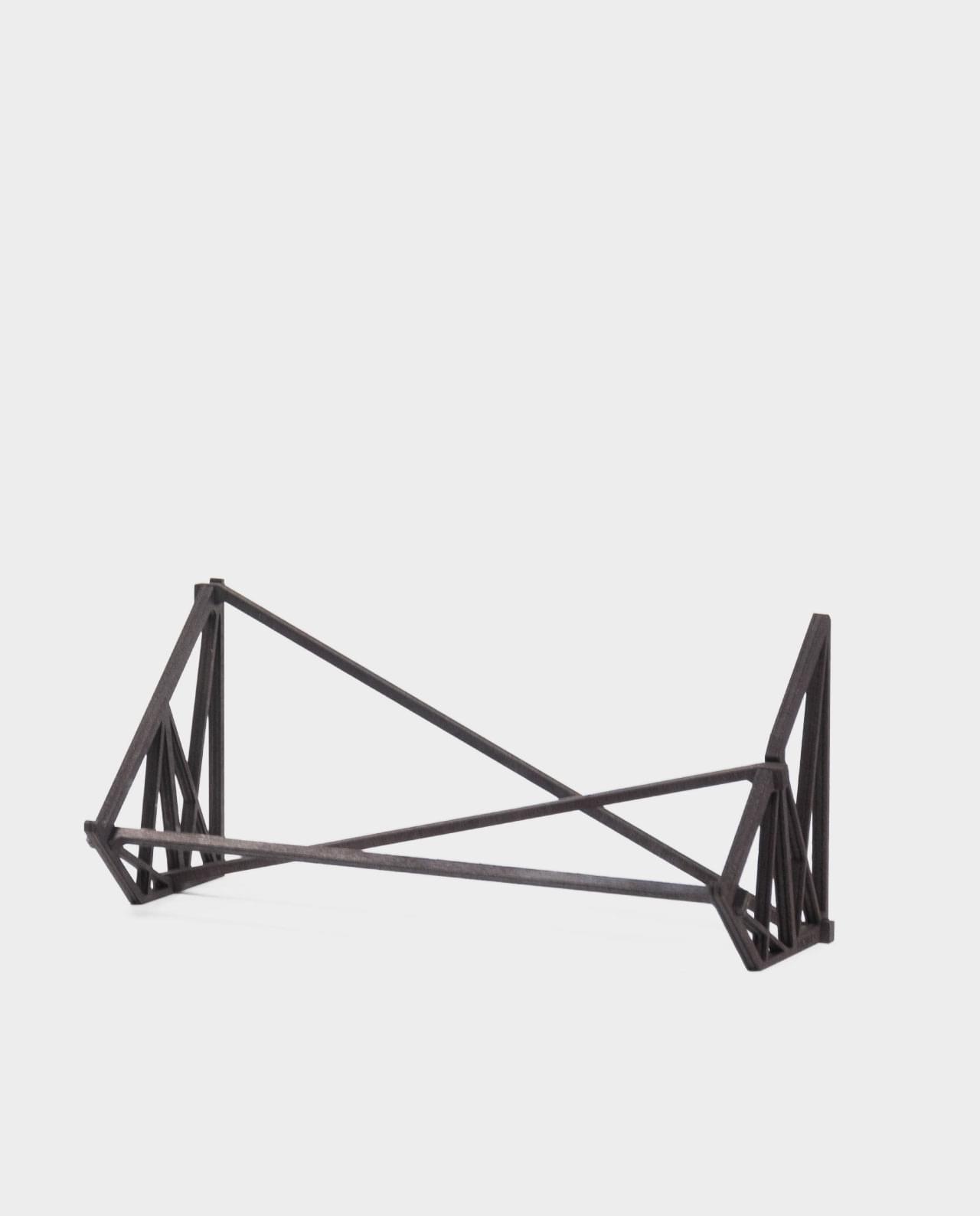 Soporte para tarjeta grafica decorativo para vitrina de madera negra